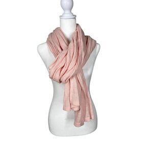 Anntarah Womens Pink Organic Cotton Scarf OS Sarong Natural Sustainable